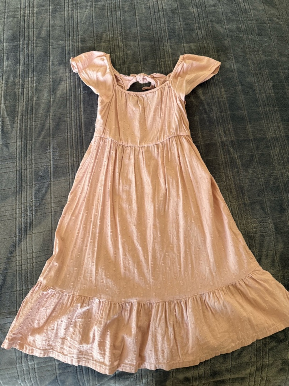 Old Navy Light Pink Flutter-Sleeve Midi Dress